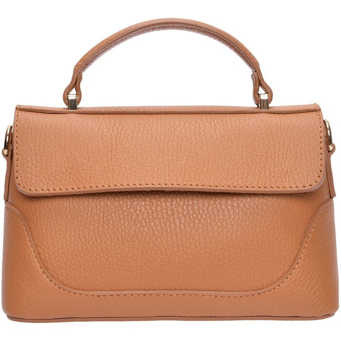 Luisa Vannini Brown Rundleer Tas