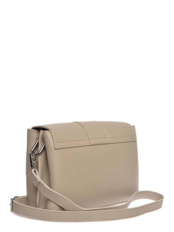 Luisa Vannini Beige Rundleer Tas