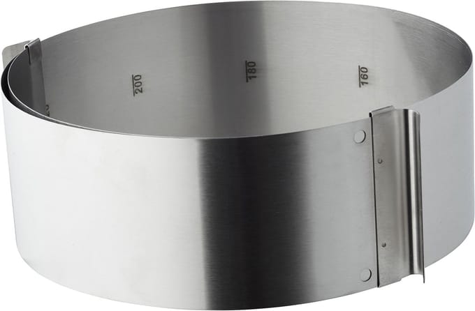 Funktion Verstelbare Taartring 8 cm 18/0 ss