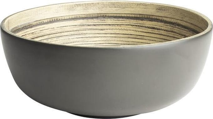 Gusta Schaaltje 20x8,5cm Bamboe-Grijs
