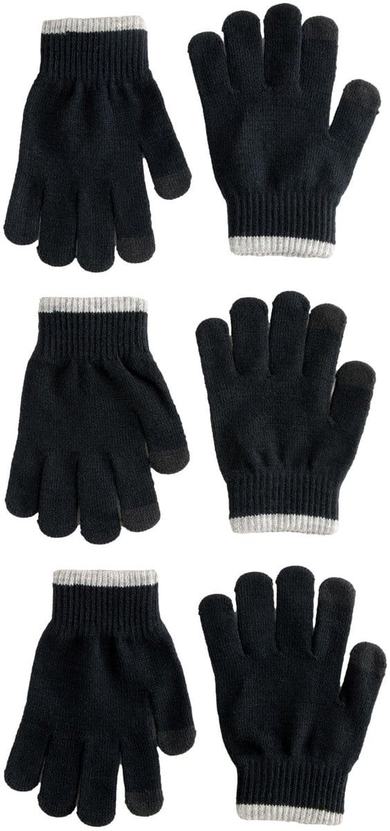 Next - Meisjes - 3 paar magic handschoenen - Zwart