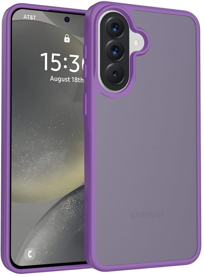Solidenz Frosted geschikt voor Samsung Galaxy A56 / A36 hoesje - Paars