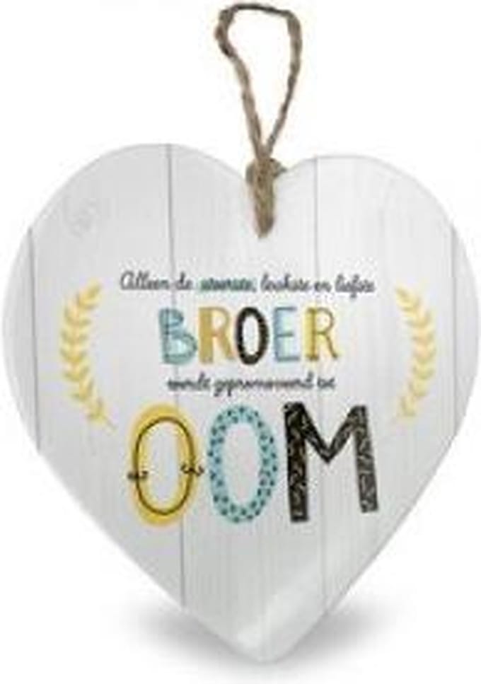 Miko - Baby Collectie - Stenen hart - Broer wordt Oom
