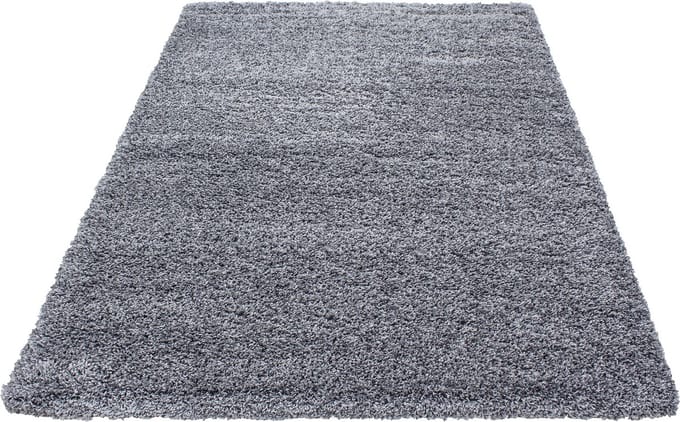 Basic Shaggy vloerkleed Grijs Hoogpolig- 300x400 CM