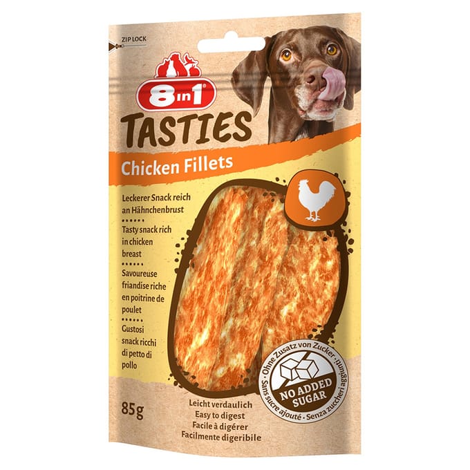 8in1 Tasties kipfilets - 85 g