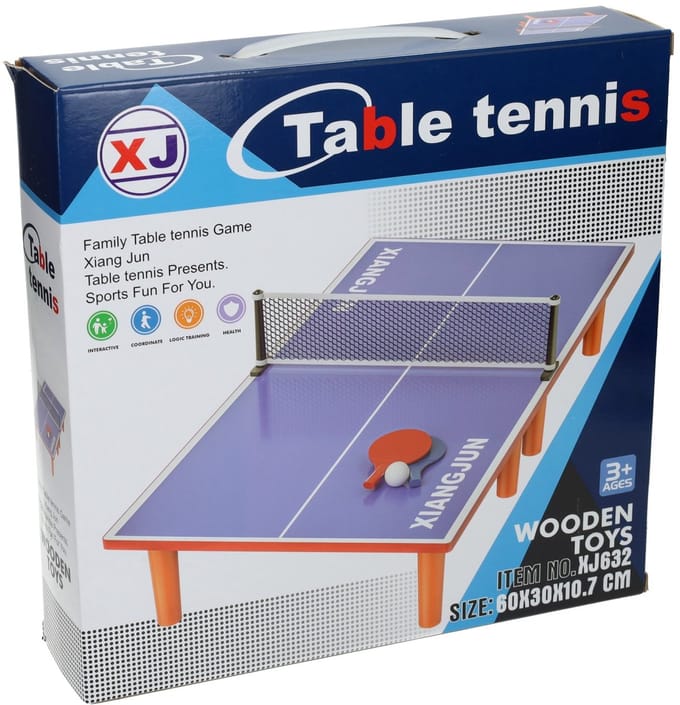 Albatros Hengelsport pingpong tafel speelgoed - 60cm multi kleuren.