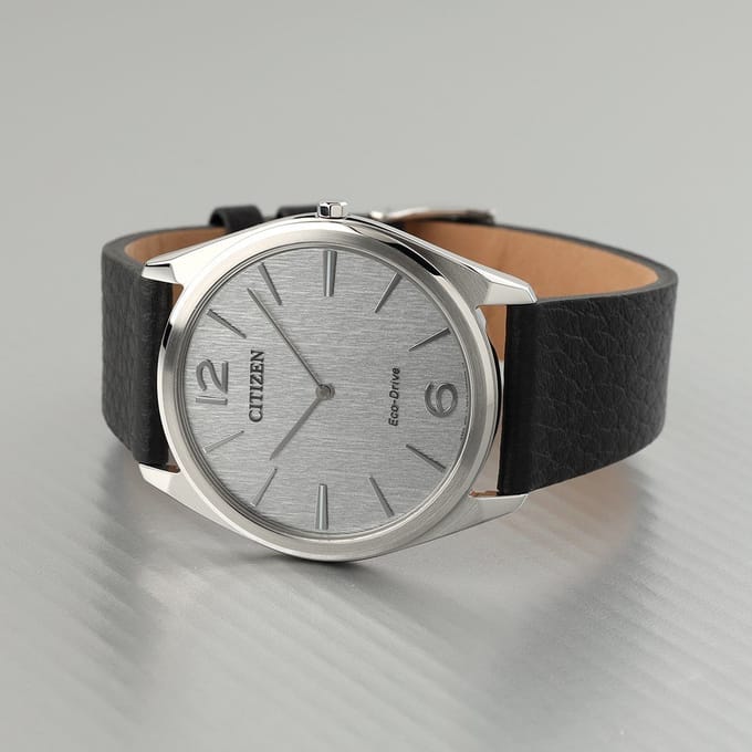Citizen Suratto AR3120-16A Horloge - Leer - Zwart - Ø 38 mm