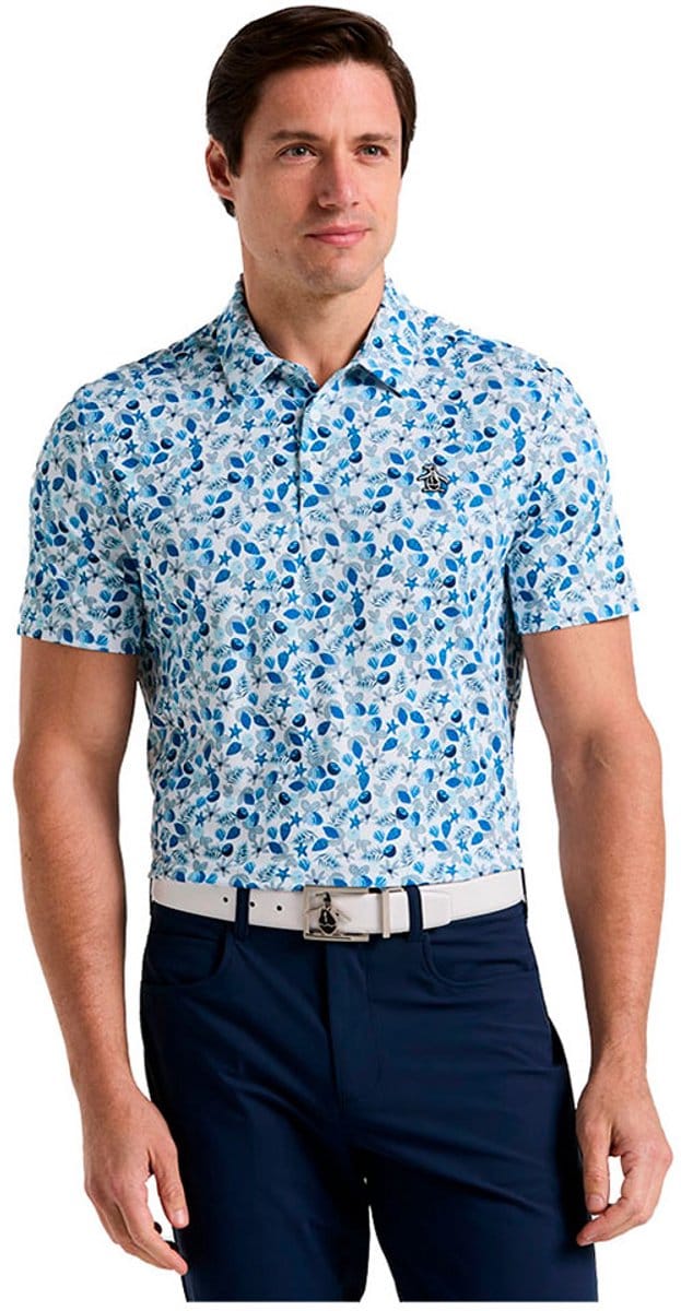 Original Penguin Coconut Daddy Korte Mouw Poloshirt Blauw S Man