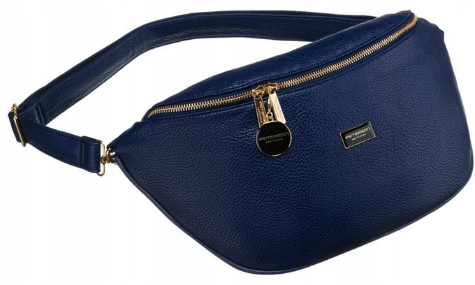 Dames Heuptas Grote Capaciteit Schoudertas PU Leeg Blauww