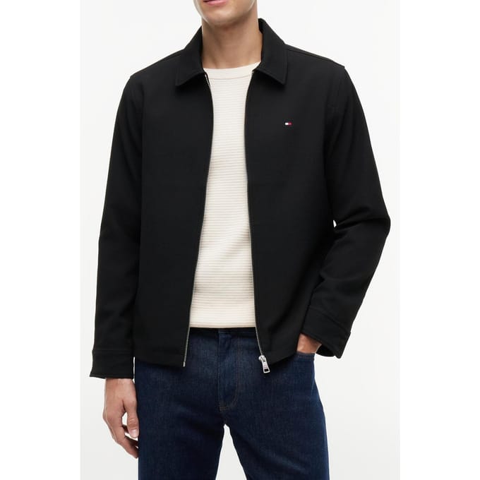 Tommy Hilfiger Light Weight Twill Black Größe: M | Leichte Jacken Outlet | Herren | Schwarz