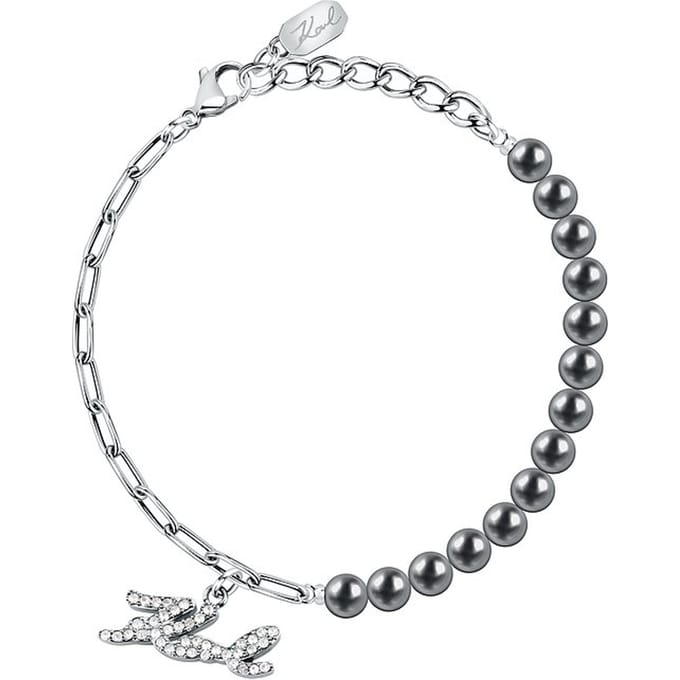 Karl Lagerfeld - KLAYR10 - Armband - Dames - PEARL - 17+3 cm