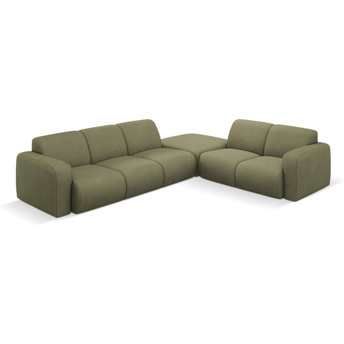 Hoekbank Lola rechts met hocker | Windsor & Co