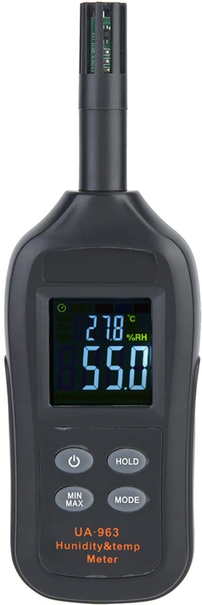 UA963 Digitale temperatuur-vochtigheidsmeter, thermometer en hygrometer met dauwpunt en natteboltemperatuur