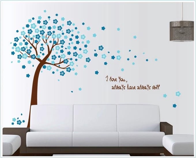 Pinehouse XL muursticker Blauwe Boom