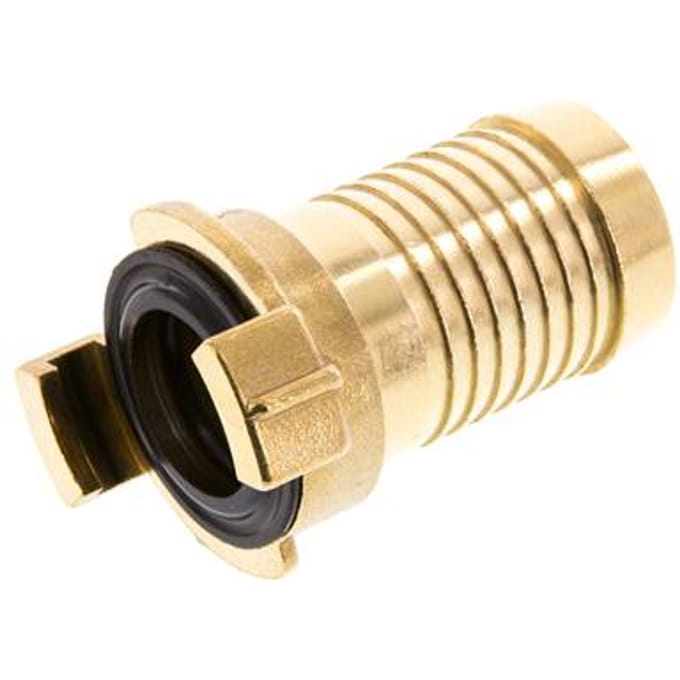 32 mm (1 1/4'') Slangpilaar Messing GEKA Tuinslangkoppeling