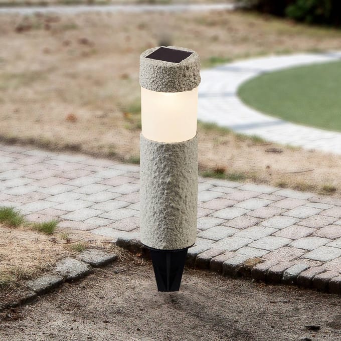 EGLO LED grondspies lamp Mino, grijs, IP44
