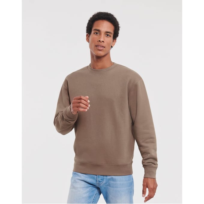 Russell Heren Authentieke Sweatshirt (Slimmer Cut) (Natuurlijk)