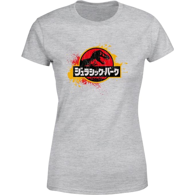 Jurassic Park Women's T-Shirt - Grey - M