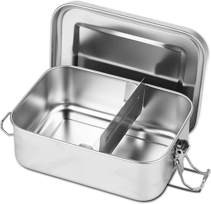Lekkagevrije RVS Broodtrommel 850 ml voor School en Werk