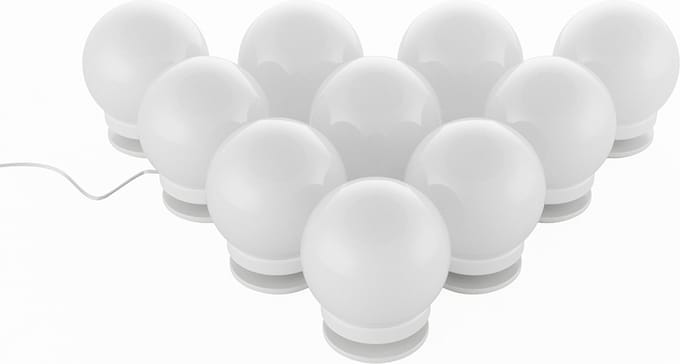 Vicco Toilettafel verlichting – 400 cm Wit