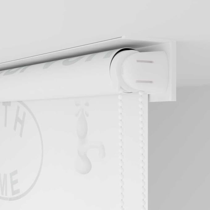 vidaXL - Rolgordijn - voor - douche - 100x240 - cm - splash