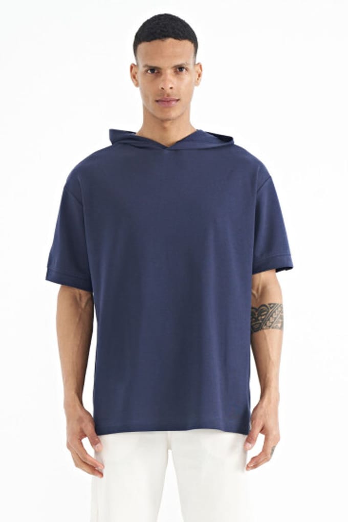 Oversized Hooded T-Shirt met Accessoire Details