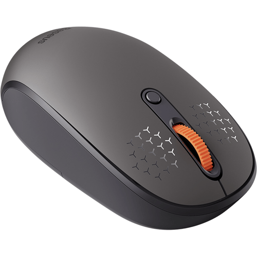 Baseus Wireless mouse F01B Tri-mode 2.4G BT 5.0 1600 DPI (frosted grey) - Muis - Optisch - 3 knoppen - Grijs