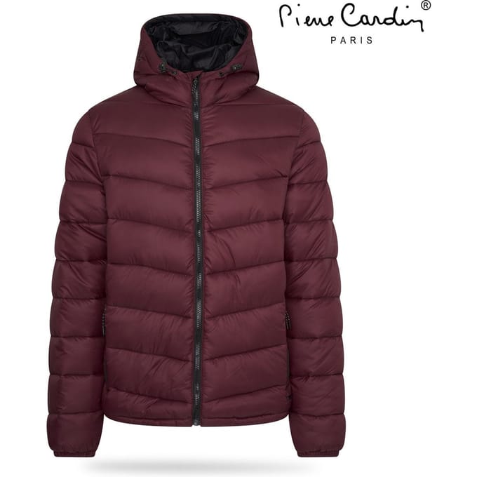 Pierre Cardin heren tussenjas/winterjas - bordeauxrood - maat M