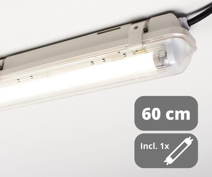 EasyFix LED TL Verlichting set 60 cm - Compleet armatuur met LED buis - 4000K - IP65