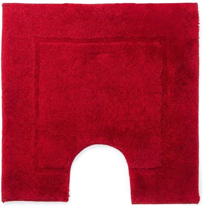 Casilin Orlando Luxe WC-mat - 59 x 59 cm - Met uitsparing - Rood