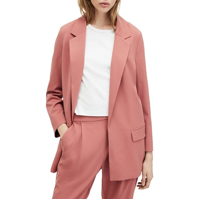 AllSaints Aleida Tri Blazer Rich Pink Taglia: 12 | Blazers Outlet | Donna | Rosa