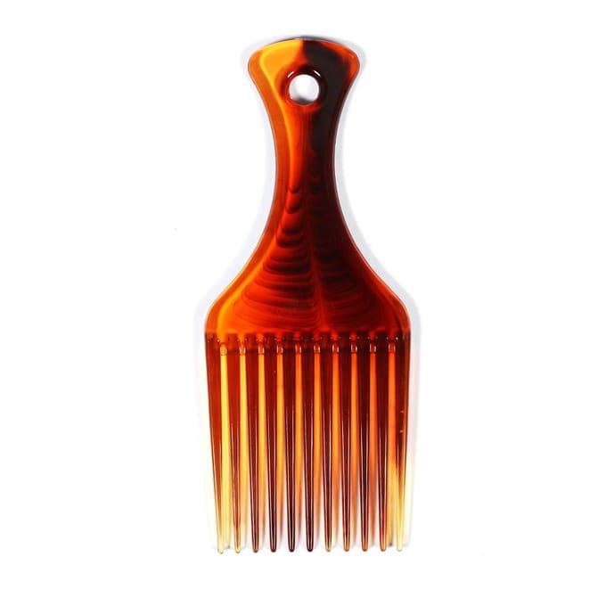Kam met Wijde Tanden Plastic Anti Klitten Krullend Afro Haar Kappersuitrusting Kam red