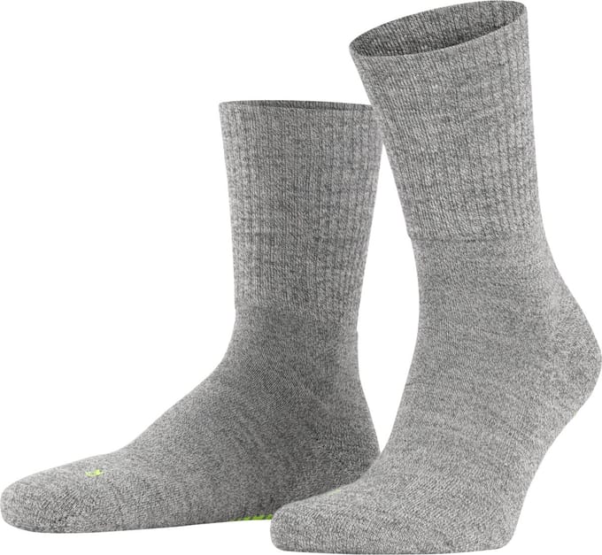 FALKE Walkie Light eenkleurig wol functioneel materiaal sokken unisex grijs - maat 46-48