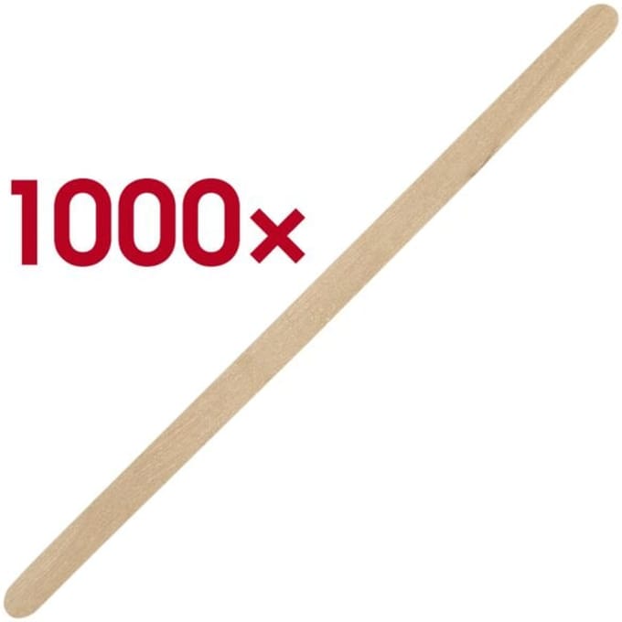 Roerstaafjes puur hout 11 cm x 5 mm 1000 stuks
