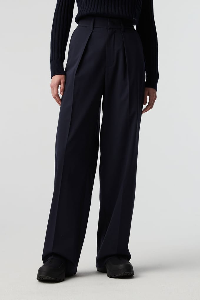 AlphaTauri Pecra V1.y8.01 Pants Dark Navy Größe: W29 | Stoffhosen Outlet | Damen | Blau