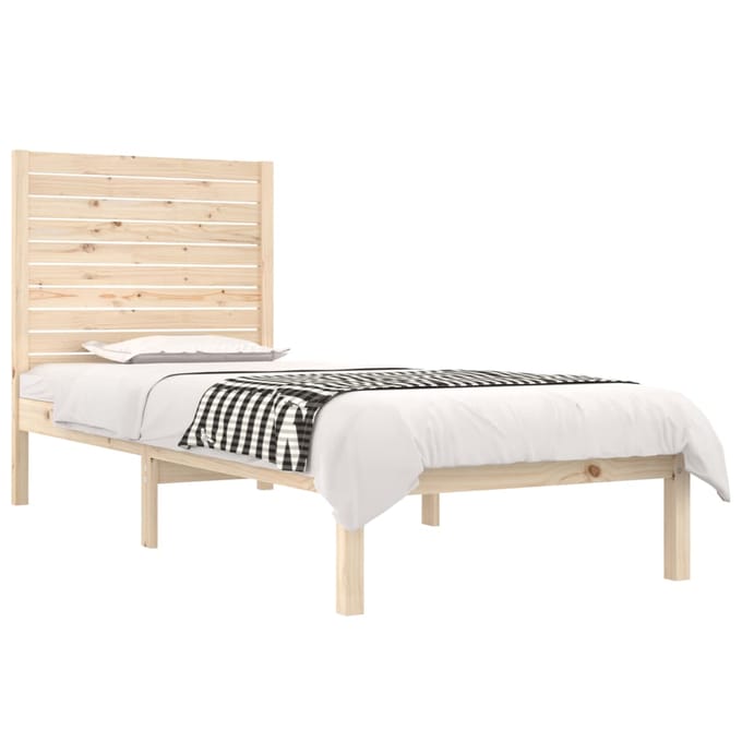 vidaXL - Bedframe - massief - hout - 90x190 - cm