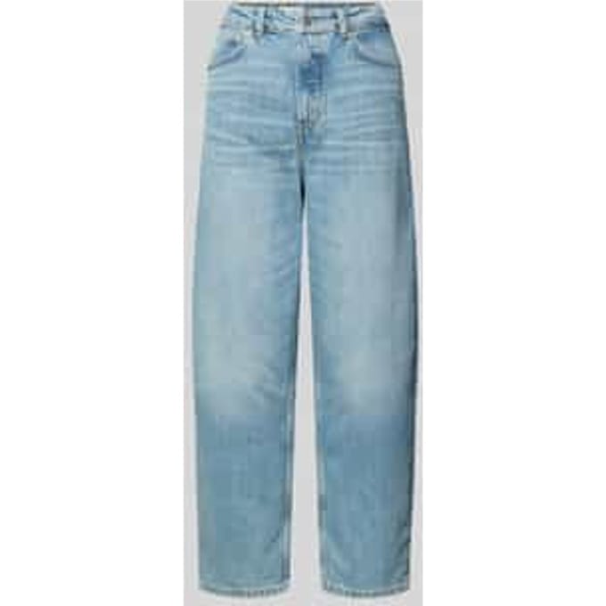 Wide fit jeans van katoenmix model 'LARA'