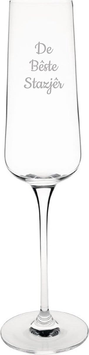 Gegraveerde Champagneglas 27cl De Bêste Stazjêr