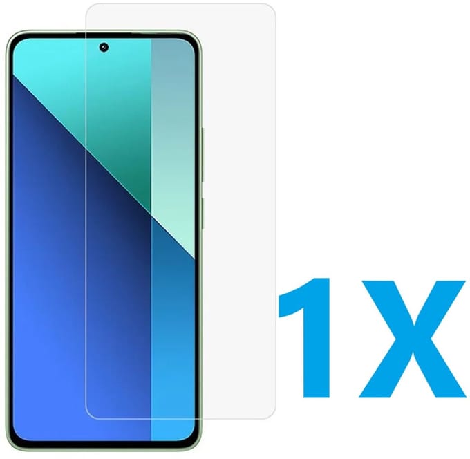 Screenprotector Glas - Tempered Glass Screen Protector Geschikt voor: Xiaomi Redmi 13 4G / Redmi 13 5G / Poco M6 - 1x