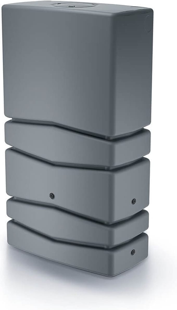 Prosperplast - Regenton Aqua Tower 350 liter - Grijs - inclusief kraantje