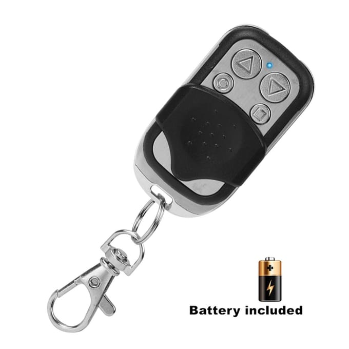 Universele kopie afstandsbediening 433 MHz draadloze RF-afstandsbediening voor elektrische poorten garagedeur auto motorfiets alarmsysteem kloon afstandsbedieningen black