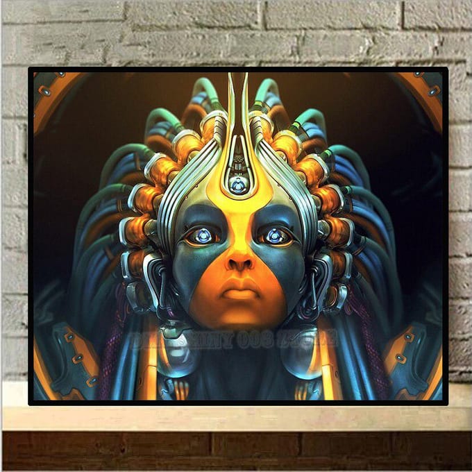 5D DIY Diamond schilderij Robot meisje volledige boor diamant borduurwerk kruissteek 20X30CM multi
