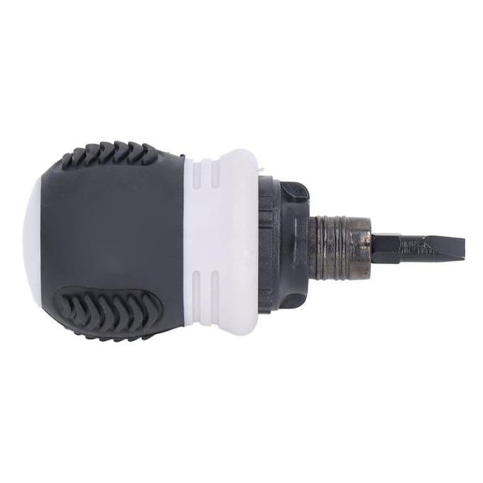 Ratel Schroevendraaier Mini Magnetisch Kruiskop Sleuf 2 in 1 Chroom Vanadium Staal Hardware Grijs white