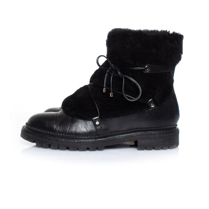 Bontversierde leren veterschoenen
