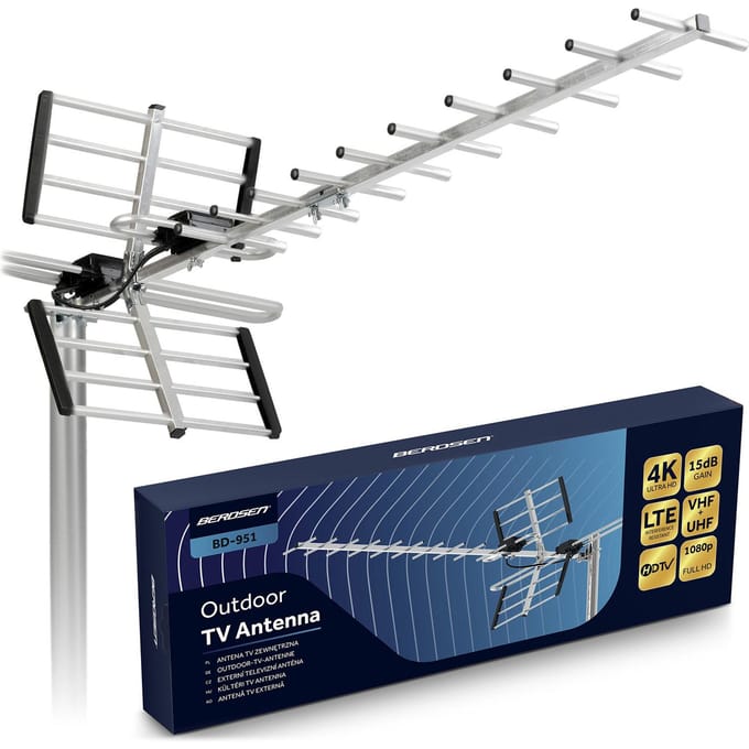 Berdsen BD-951 - Schotelantenne - Ultra HD 4K - 80 km Bereik - LTE Filter