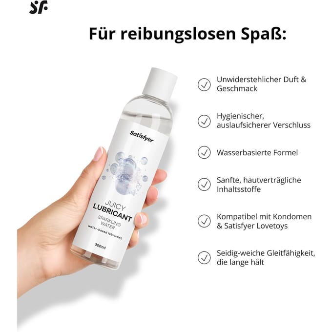 Satisfyer glijmiddel 300 ml | Glijmiddel op waterbasis | Glijmiddel met smaak