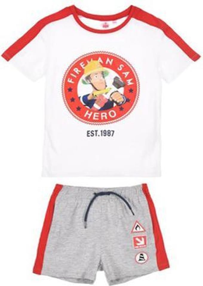 Brandweerman Sam - Pyjama / Shortama - Rood - Maat 116 - 6 Jaar
