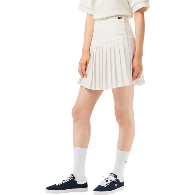 Lacoste Dames/Dames Gebreide Tennisrok (Wit)