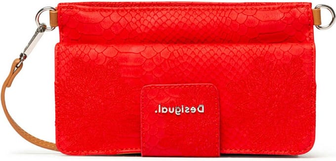 Desigual Schoudertas Hela Carmen Long Wallet Carmin Rood Veelkleurig