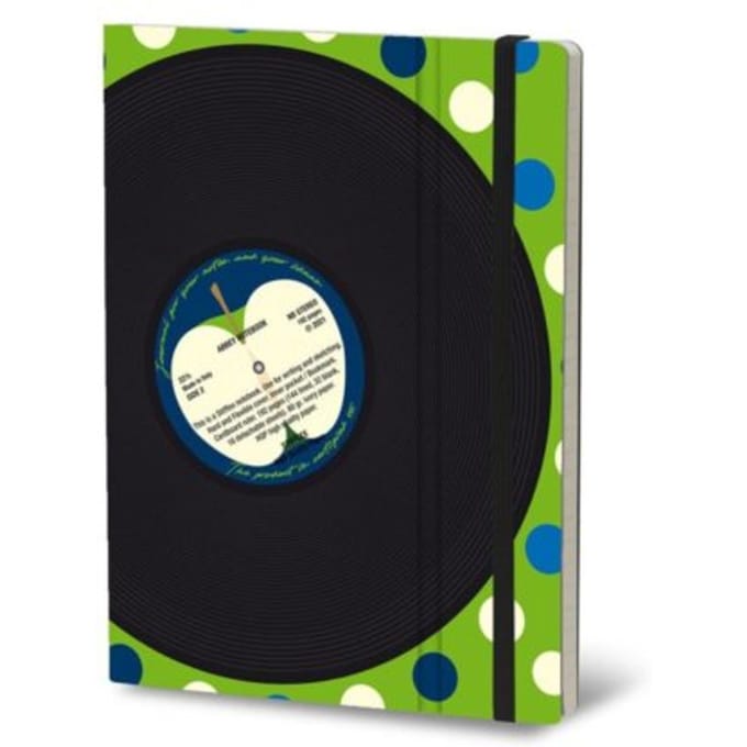 Stifflexible notitieboekje vinyl, 19 x 25 cm, abbey